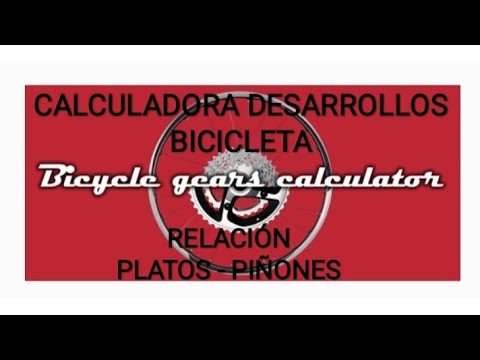Relacion platos piñones bicicleta mtb